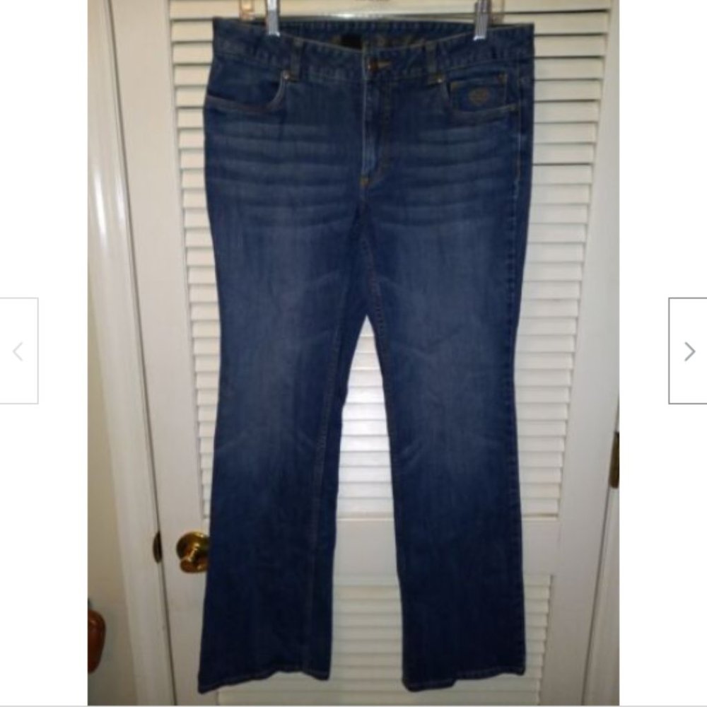 Harley-Davidson Women's Straight Leg Jeans - Dark Blue